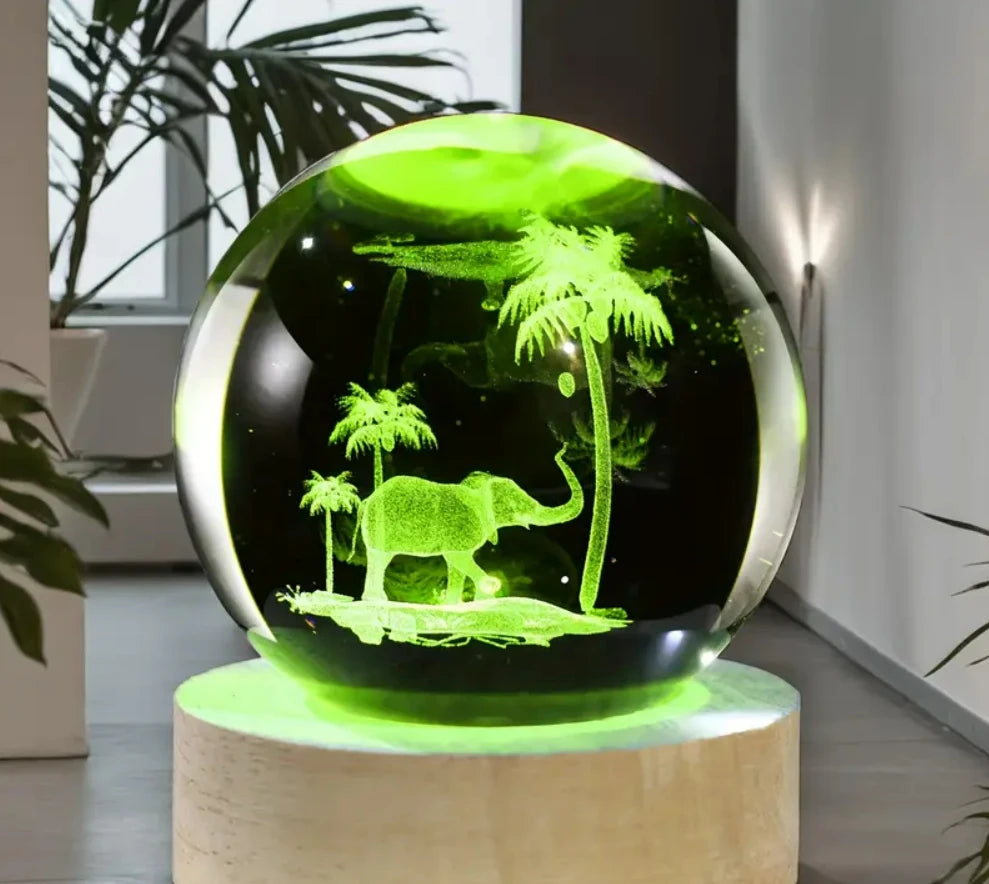 3D Crystal ball Crystal Planet Laser Engraved Solar System Globe Astronomy Gift Birthday Gift Glass Sphere Home Decoration