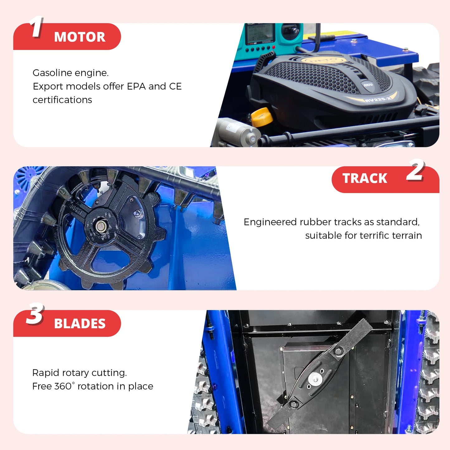 RC Lawn Mower, Rechargeable Remote Control Grass Cutter With Snow Shovel, Safe and Durable, Perfect for Home Garden Maintenance