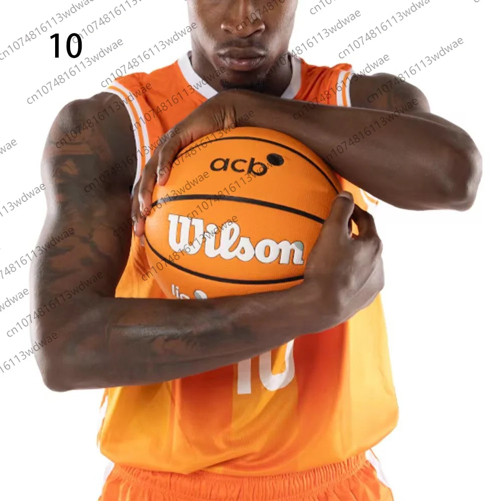 Spain Basketball League Jersey Men Sports Vest Valencia Basket Jersey Kit Jaime Pradilla 4 Basketball Vest KID Jersey Kit