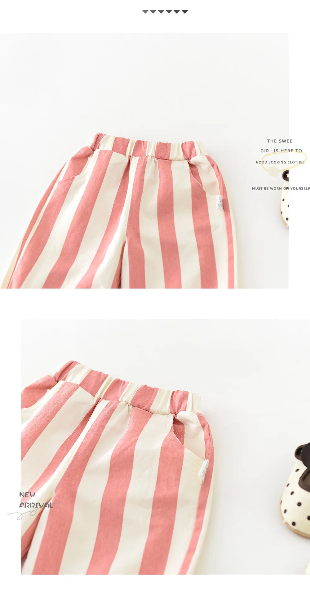 Autumn New Boy Girl Children Loose Striped Casual Pants Baby Pockets Fashion Pants Kid Outdoor Cotton Trousers Toddler Costume