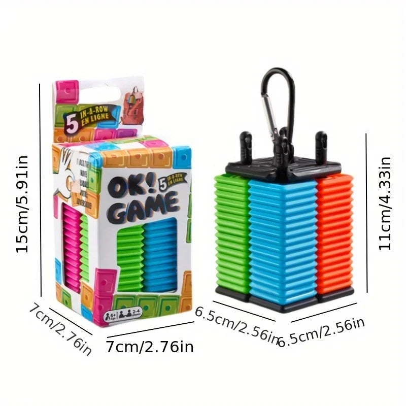 Portable Educational Gobang Game Toy Desktop Board Game Five-in-a-Row Game For Kid And Adults, Table Chess Easy Carry Toys