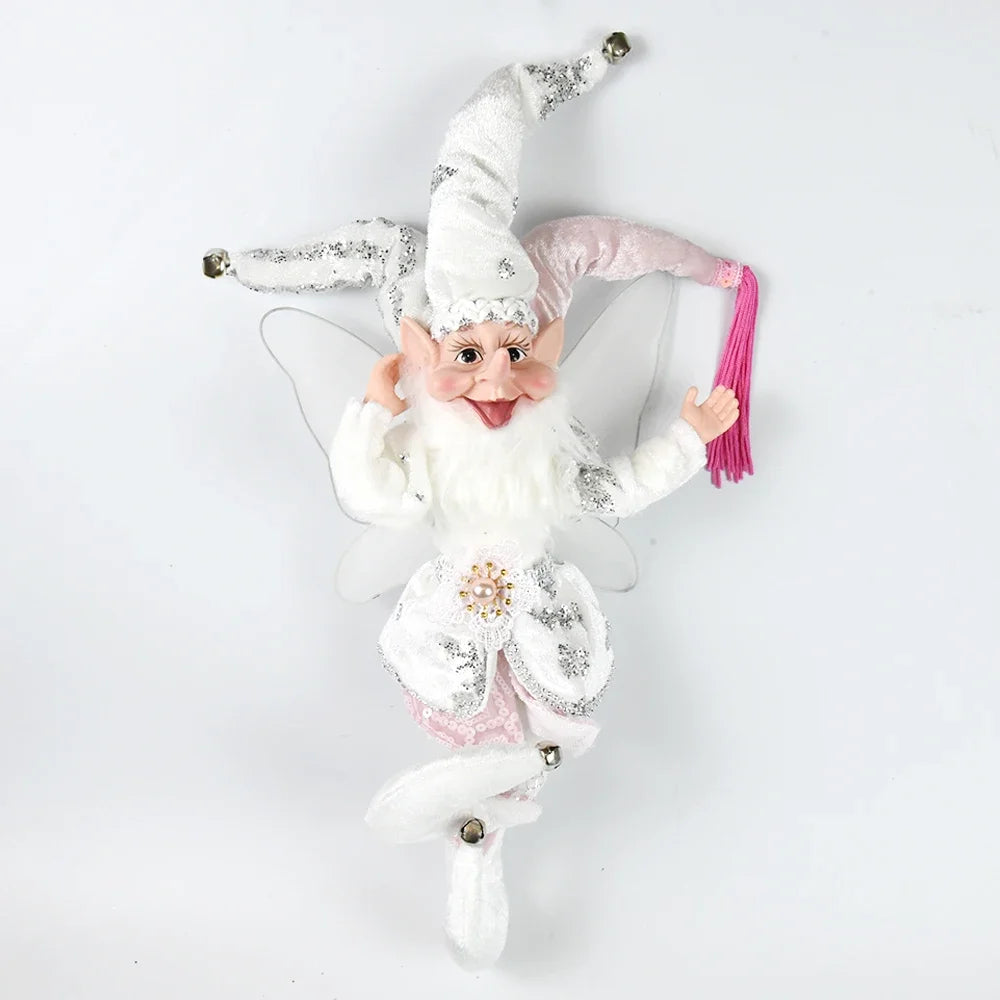 New 50CM Elf Doll Christmas Pendant Ornament Decor Elf Hanging Hanging Standing Decor Navidad New Year Kids Gifts