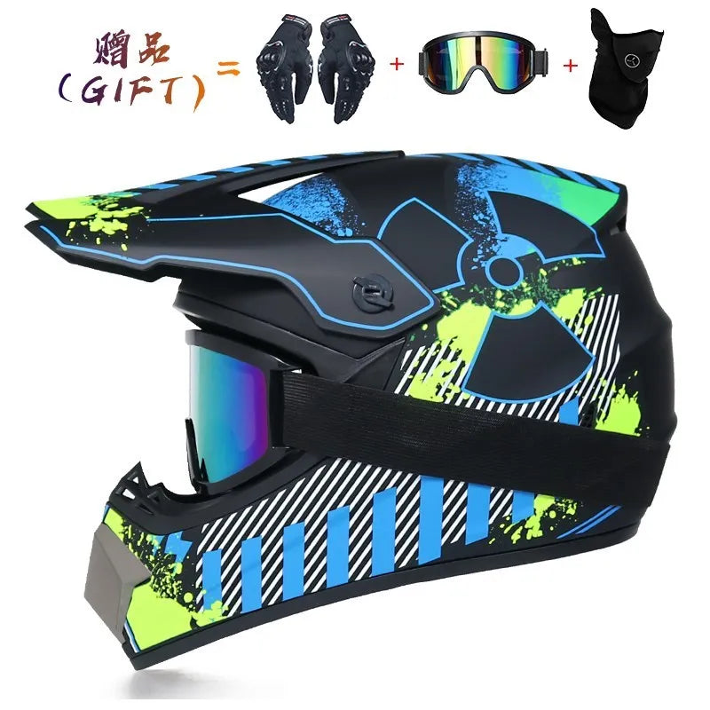 Send 3 pieces  motorcycle helmet children off-road helmet bike downhill AM DH cross helmet capacete motocross casco capacitance
