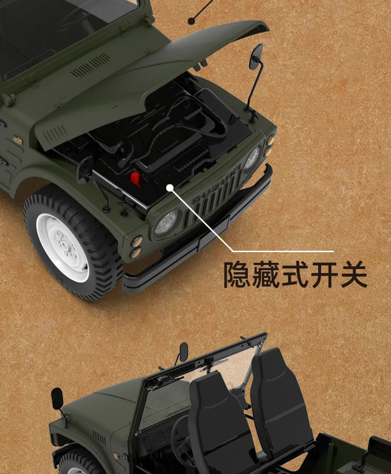 New WPL C84 RC Car 1/10 Jimny Remote Control Off-Road Car 4WD 2.4G Climbing Truck For Kids Adults Gifts Toys