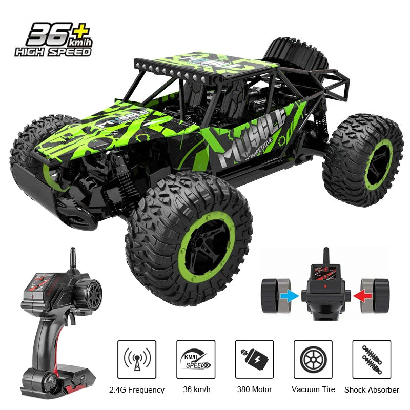JTY Toys Bigfoot RC Truck 36km/h High-Speed Remote Control Climbing Car Off-Road Trucks Radio RC Crawler Cars For Kids Adults