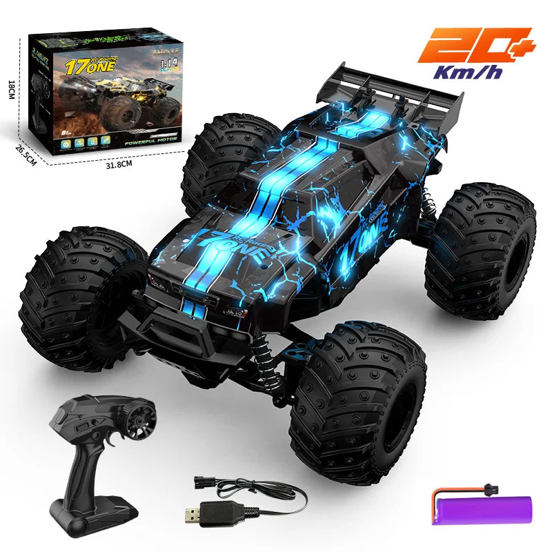 S626/S636 1:14 RC Car 4WD Off-road Monster 20KM/H High-speed Car Translucent Car Shell Drift Racing RC High-speed Boy Toy RC car