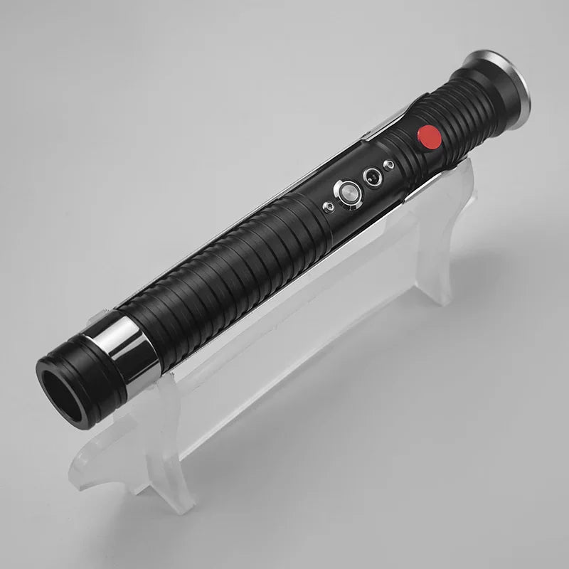 Lightsaber Heavy Dueling RGB 12 Colors 6 Sound Effects Laser Sword Metal Hilt Blaster Cosplay Jedi Luminous Kids Toys