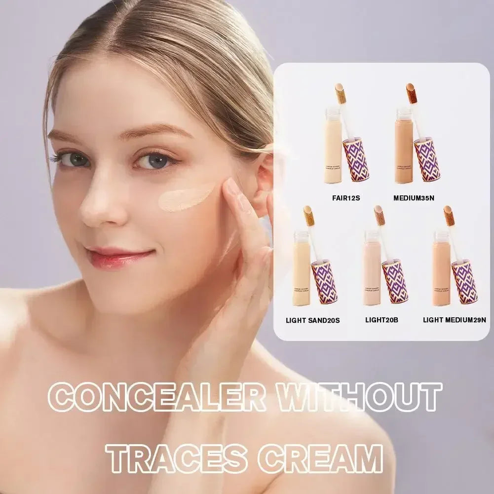 2025 Hot Liquid Concealer Base Cream Waterproof Oil-control Liquid Covering Black Circles Blemishes Spots Natural Woman Makeup