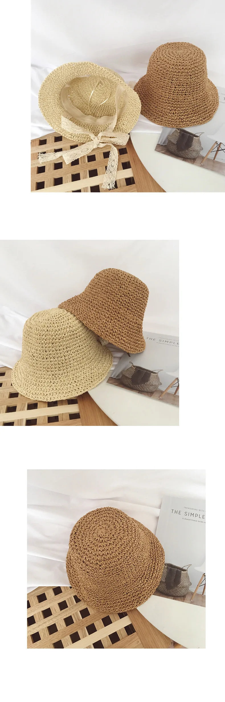 Summer Children Lace Solid Straw Hat Outdoor Girl Baby Fashion Sunscreen Cap Infant Fisherman's Caps Kid Vacation Casual Hats