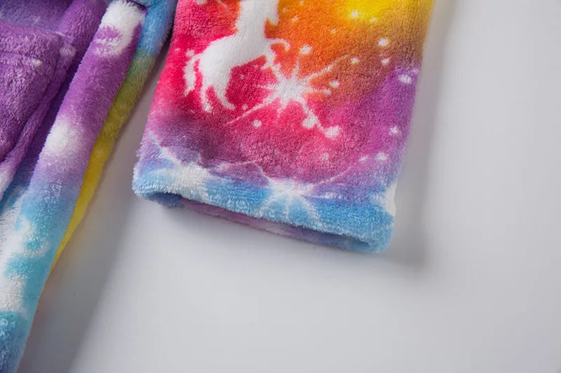 Kids Sleepwear Robe Autumn Winter Flannel Warm Bathrobe For Girls 1-11 Years Toddler Children Pajamas For Boys Girl Pajamas