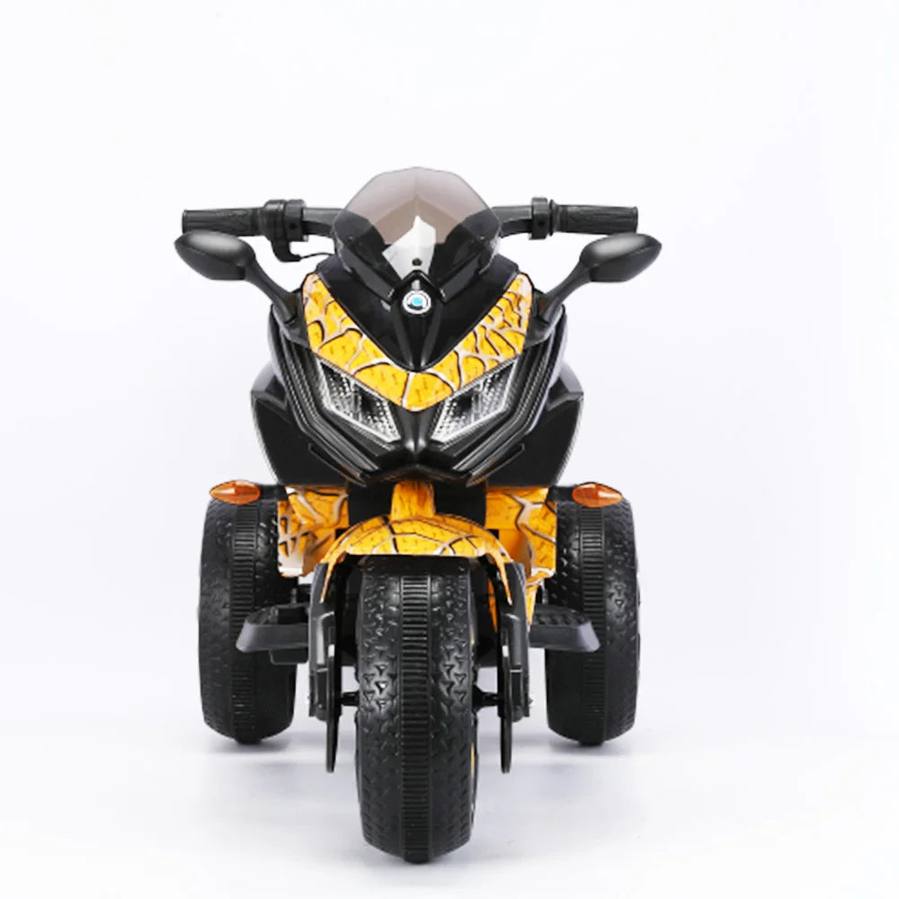 12V Electric Motorcycle Ride-On Motorbike with 3 Wheels LED Light Safe & Durable Kids Toy Vehicle