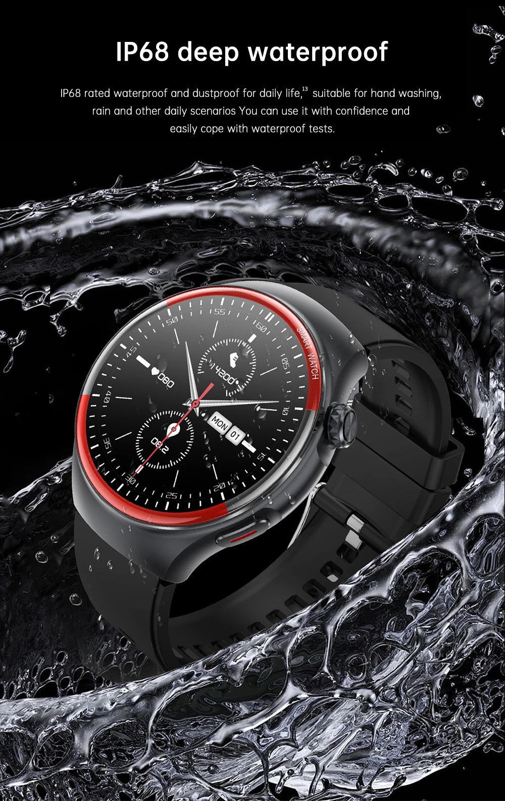 2025 New Nursing Health laser Cure Blood pressure Smart Watch Men Heart rate Pulse Sleep Bluetooth call Body Monitor Smartwatch