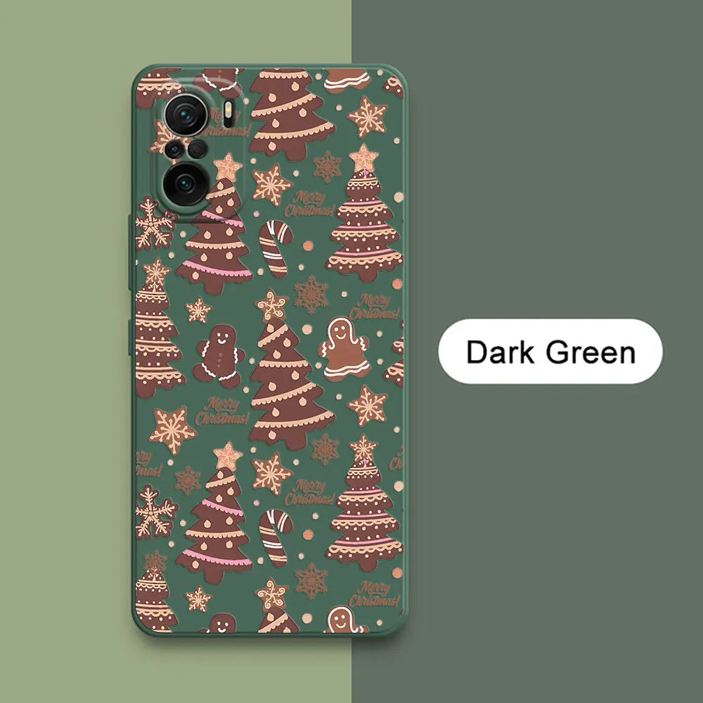 Merry Christmas Trees Bell Case For Xiaomi Poco X7 F7 M7 X4 X5 F6 M6 Pro 5G X3 Mi 11 10T 11T 12T 13T 14T 15T Pro 15 Phone Cover