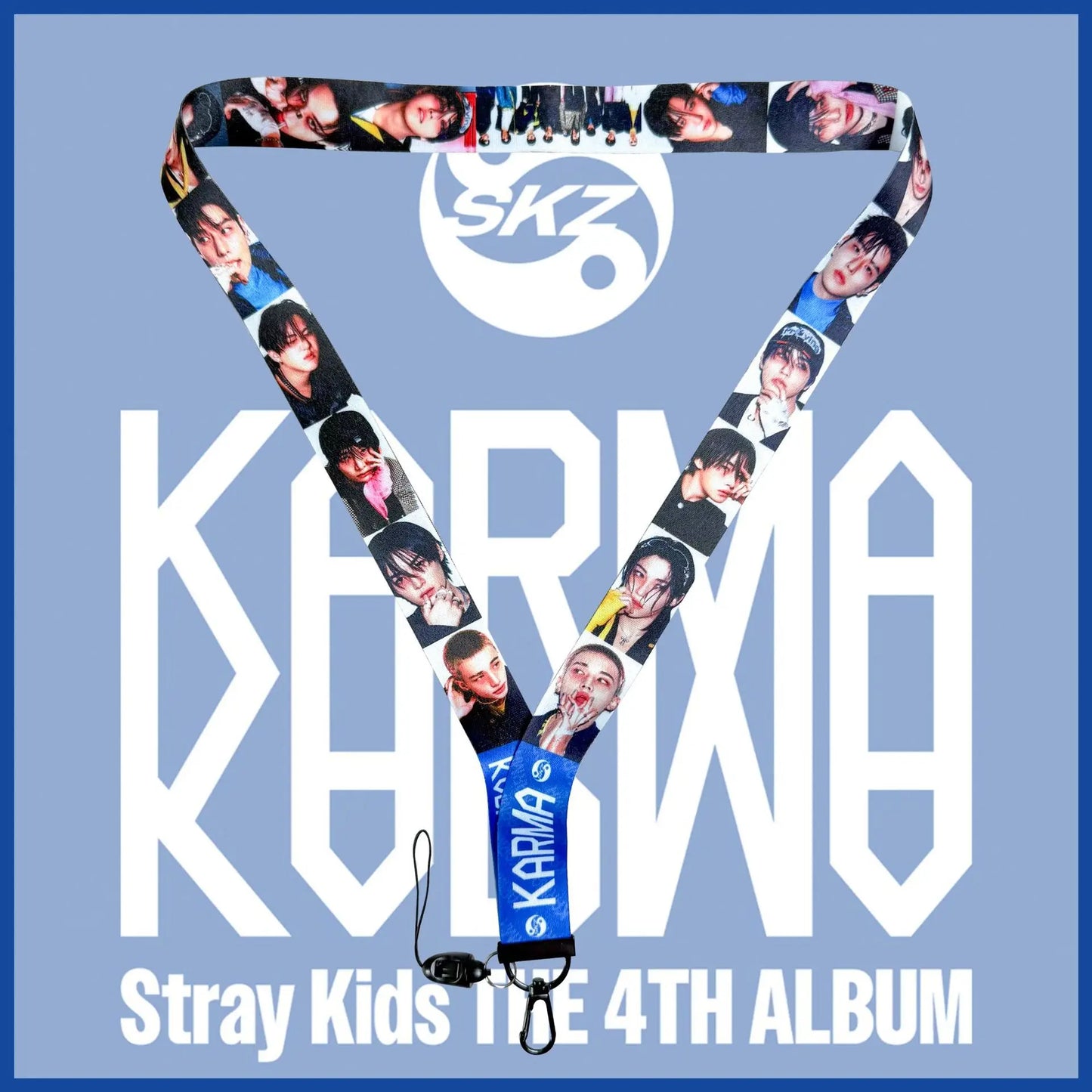 SKZOO Stray Kids lanyard Official Album KARMA Hyunjin Star Merchandise Phone Strap Pendant Birthday Gift
