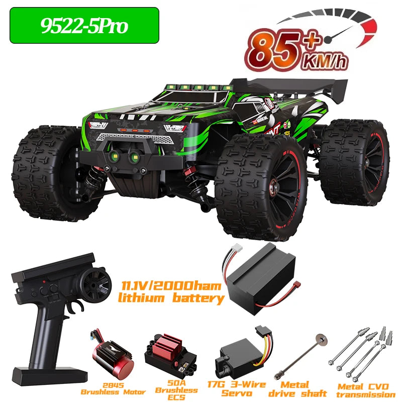 9522PRO 85KM/H High-speed RC Car Brushless Four-wheel Drive Off-road Drift 1:16 Professional Racing Car 9522 50KM/H Boy's Toy