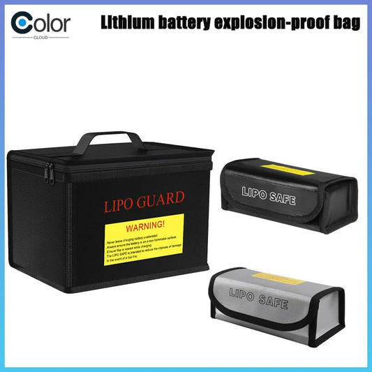 Model Aircraft Lithium Battery Explosion-Proof Bag, Three-Dimensional Zipper Explosion-Proof And Flame-Retardant Tote Bag
