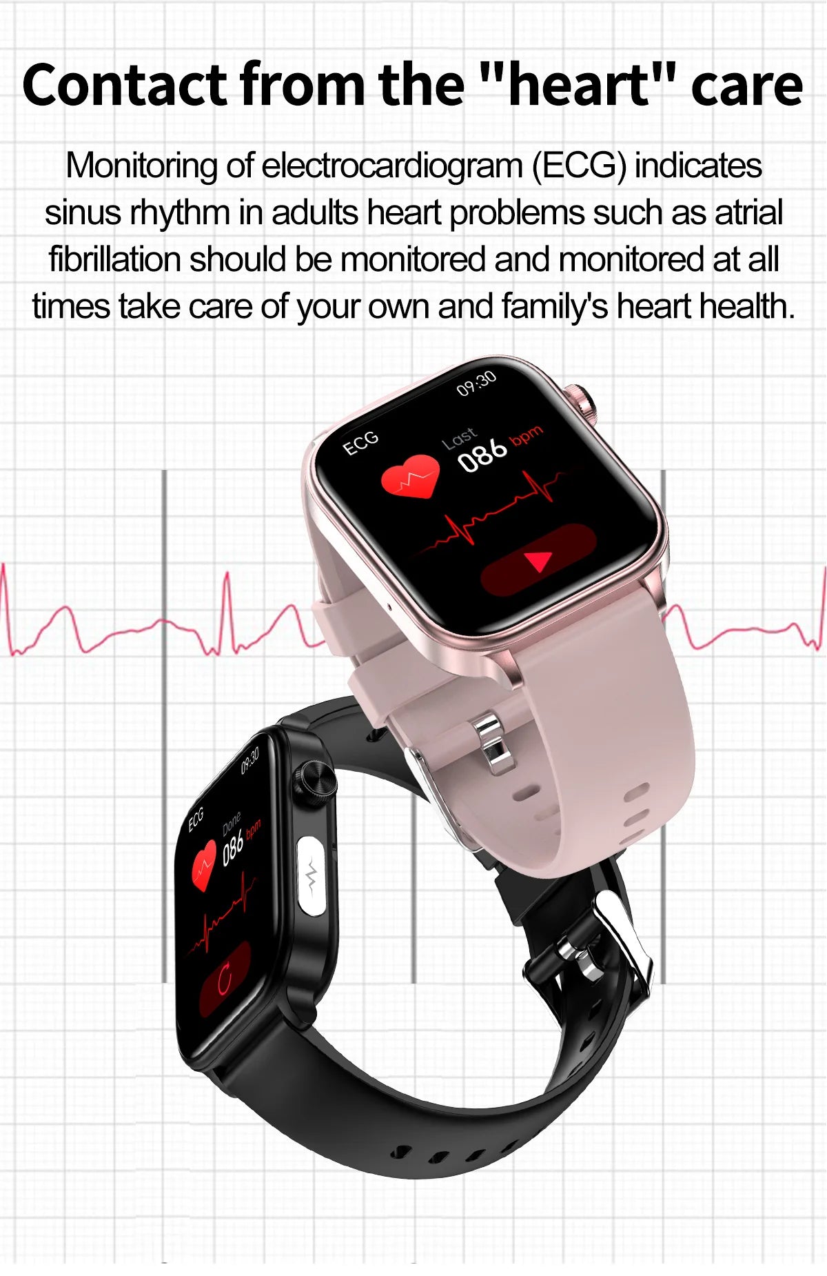 2025New ECG+PPG AI Health Diagnose Smart Watch Men Women Clock Blood Lipid BP Uric Acid Heart rate Tracker For Xiaomi Smartwatch