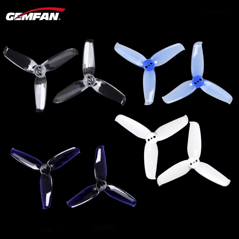 4Pairs GEMFAN Flash 2540 2.5x4 2.5 Inch 3-Paddle Propeller with 1.5mm Mounting Hole For FPV Freestyle Drone