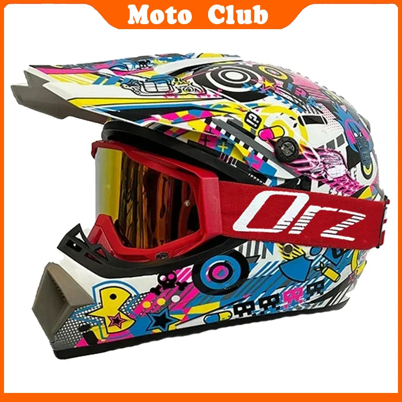 Motorcycle Helmet Professional Motocross Off Road Gift Goggles protective Helm Children Off-road Casque Capacete De Motocicleta