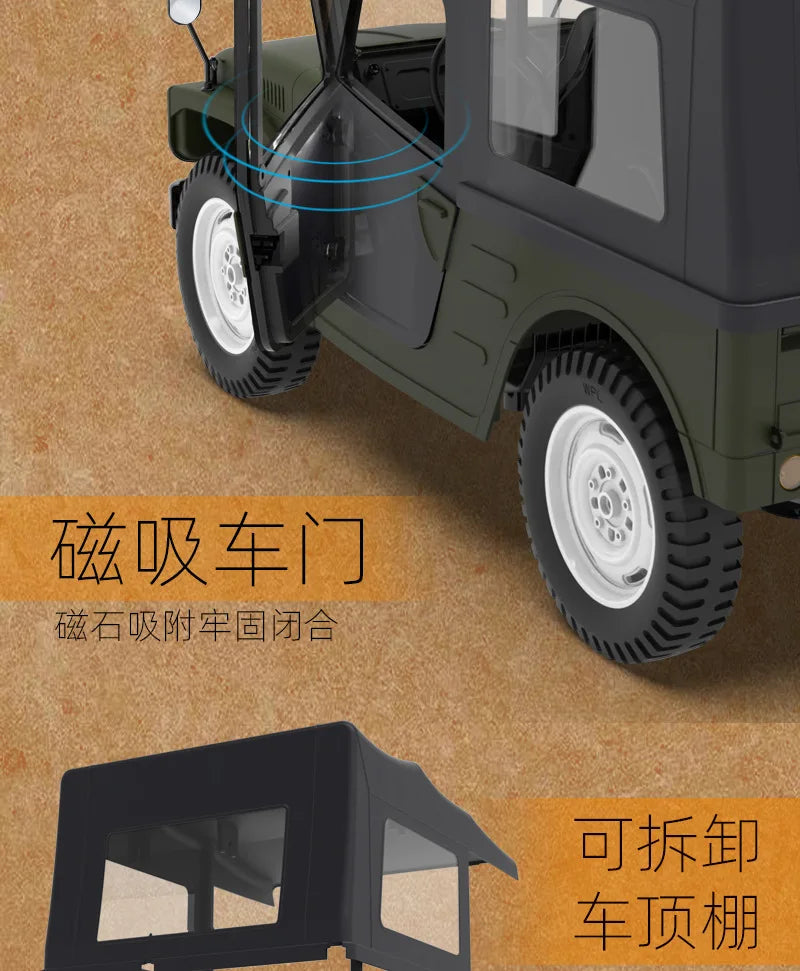 New WPL C84 RC Car 1/10 Jimny Remote Control Off-Road Car 4WD 2.4G Climbing Truck For Kids Adults Gifts Toys