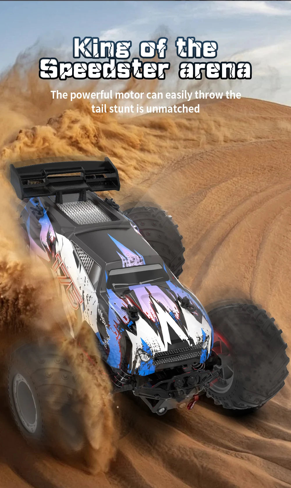 JJRC Q105 Q175 1:18 20 Km/h 2.4GHz Double Motors Drive With LED Light Off Road Remote Control Cars Drift Monster Truck Toys