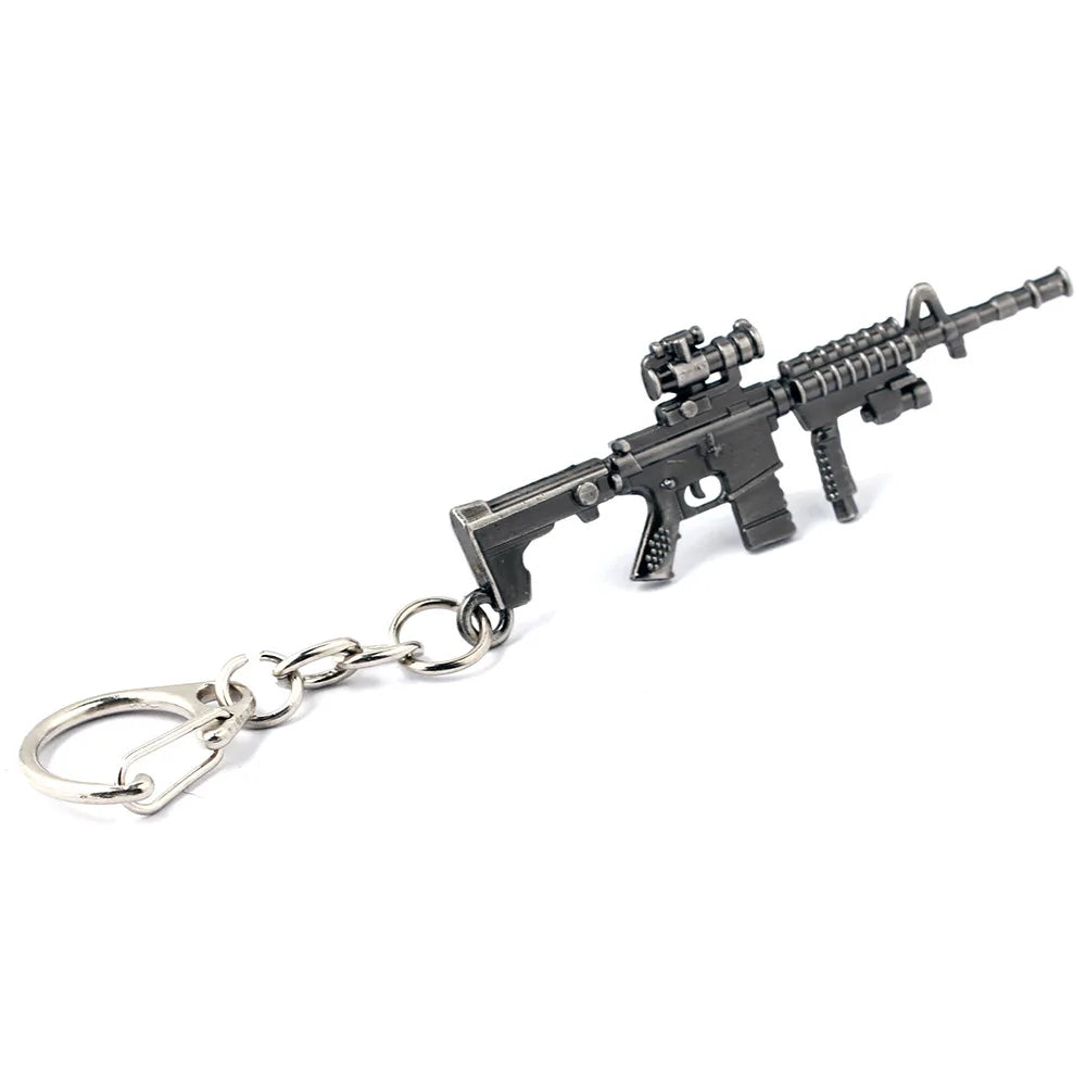 Novelty Counter Strike Gun AK47 Keychain Men Trinket Awp Rifle Sniper CS GO Saber Men's Bag Car Key Chain Jewelry Souvenirs Gift