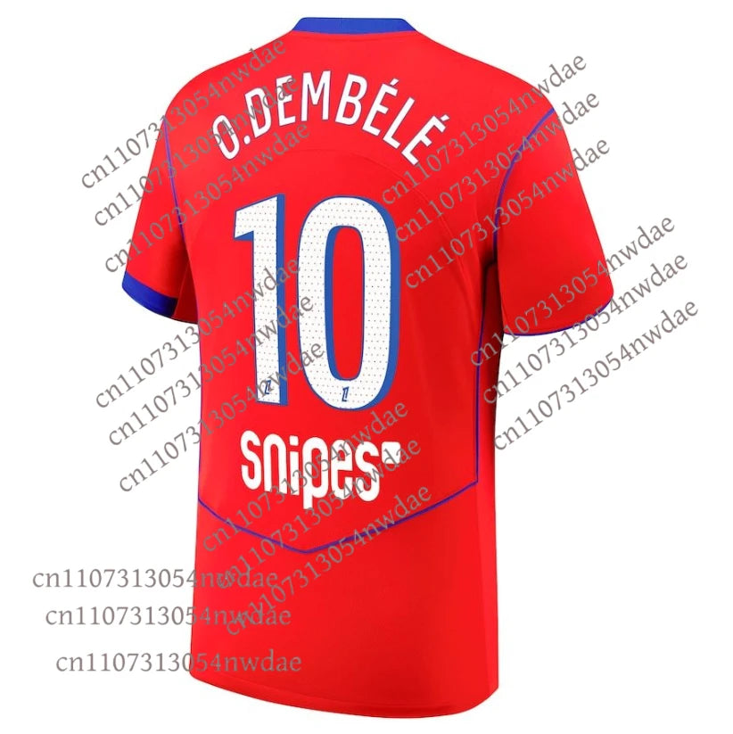 25-26 Best-selling PSG Family 3D Printed Jersey T-shirt Casual Sports Fast Drying Comfortable Breathable Adult Children Same