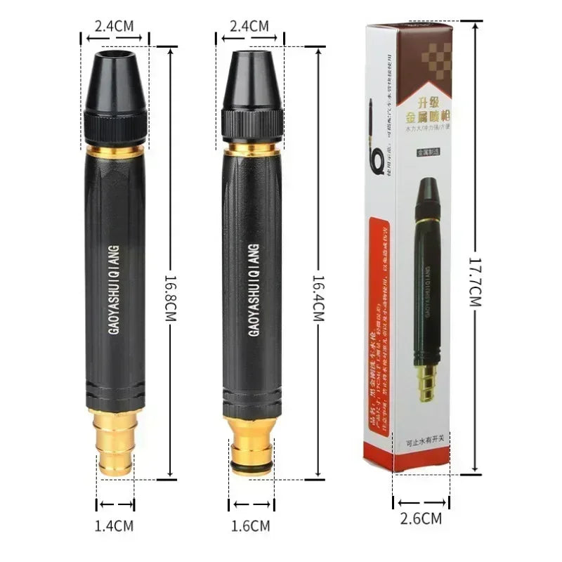 Portable Car Wash Gun High Pressure Water-Gun Household Car Wash Water Gun Black Diamond Water Gun Watering Pipe Car Wash Nozzle