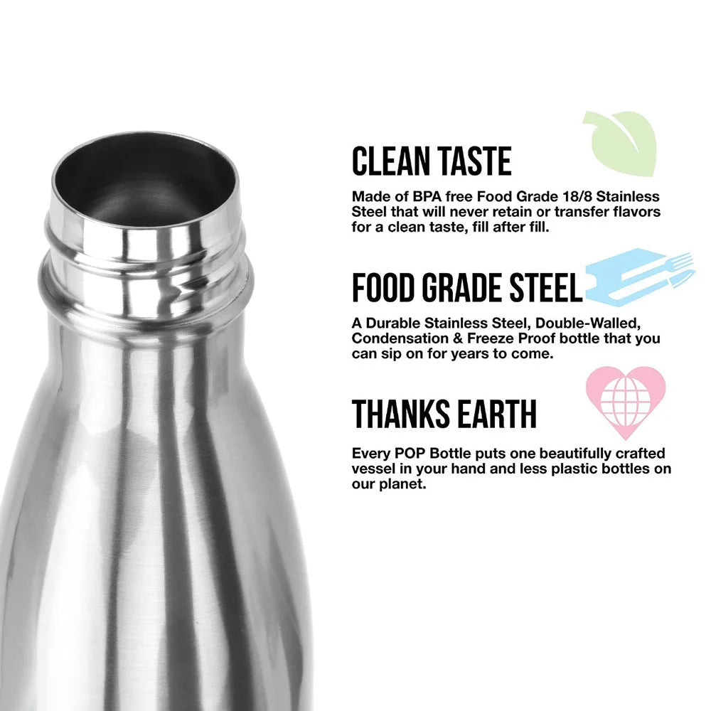 500ml Thermos For Sport Bottles Double-Wall Insulated Vacuum Flask BPA Free Thermos Stainless Steel Water Bottle Cola Water Beer