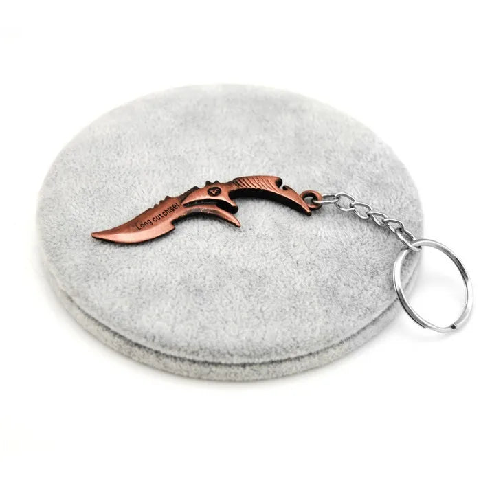 Novelty Counter Strike Gun AK47 Keychain Men Trinket Awp Rifle Sniper CS GO Saber Men's Bag Car Key Chain Jewelry Souvenirs Gift