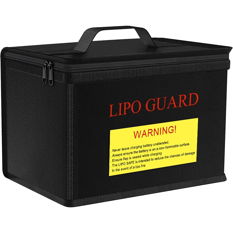 Model Aircraft Lithium Battery Explosion-Proof Bag, Three-Dimensional Zipper Explosion-Proof And Flame-Retardant Tote Bag