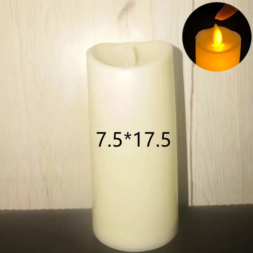 10~1PCS Wholesale LED Candles Flameless Flickering Light Flameless Candle for Christmas Wedding Decor Birthday Party Supplie