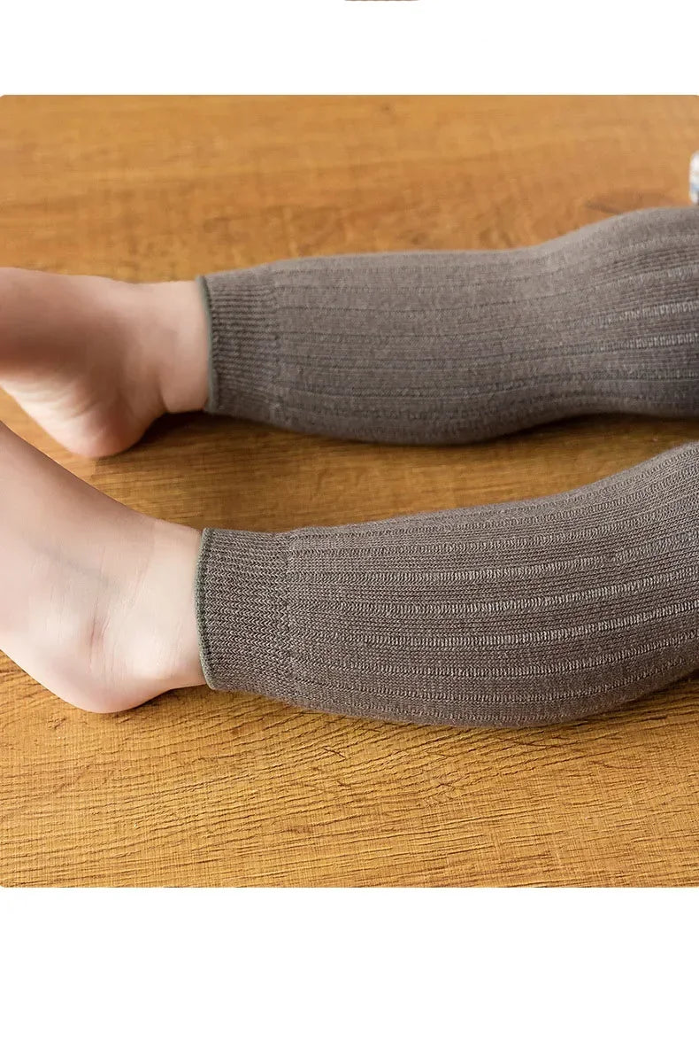 1 Piece Girls Toddler Baby Basic Ribbed Sweater and Leggings Footless Tights Kids Little Girls Dress Bottom Top Pants 1-6 Years