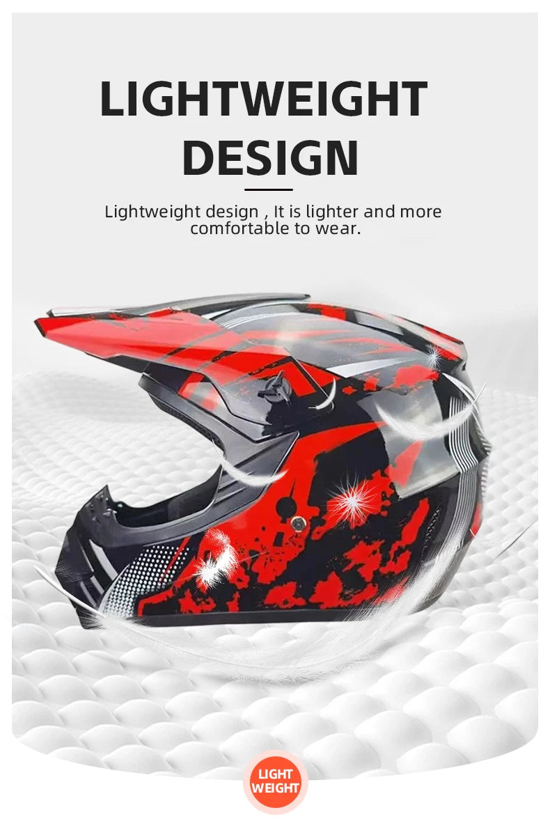 Professional Lightweight Off-road Motorcycle  Helmet Racing Bike Children  Off-road Vehicle Downhill Cross Helmet Motocross