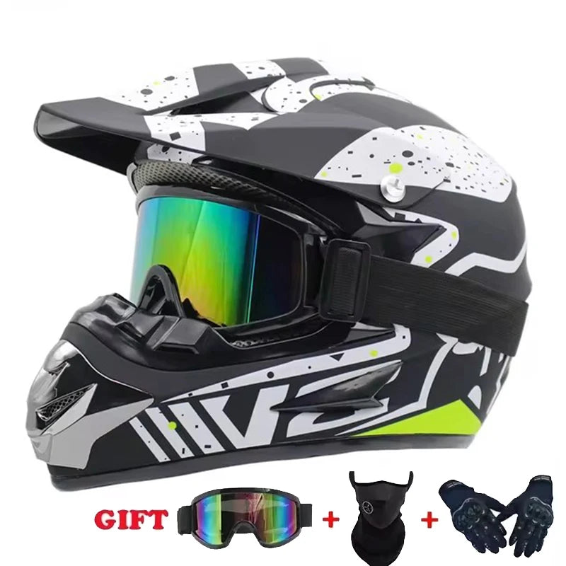 Motorcycle Helmet Youth Kids Child Full Helmet Children Helmets Motocross Casco Moto children Off-road Safety Protection DOT