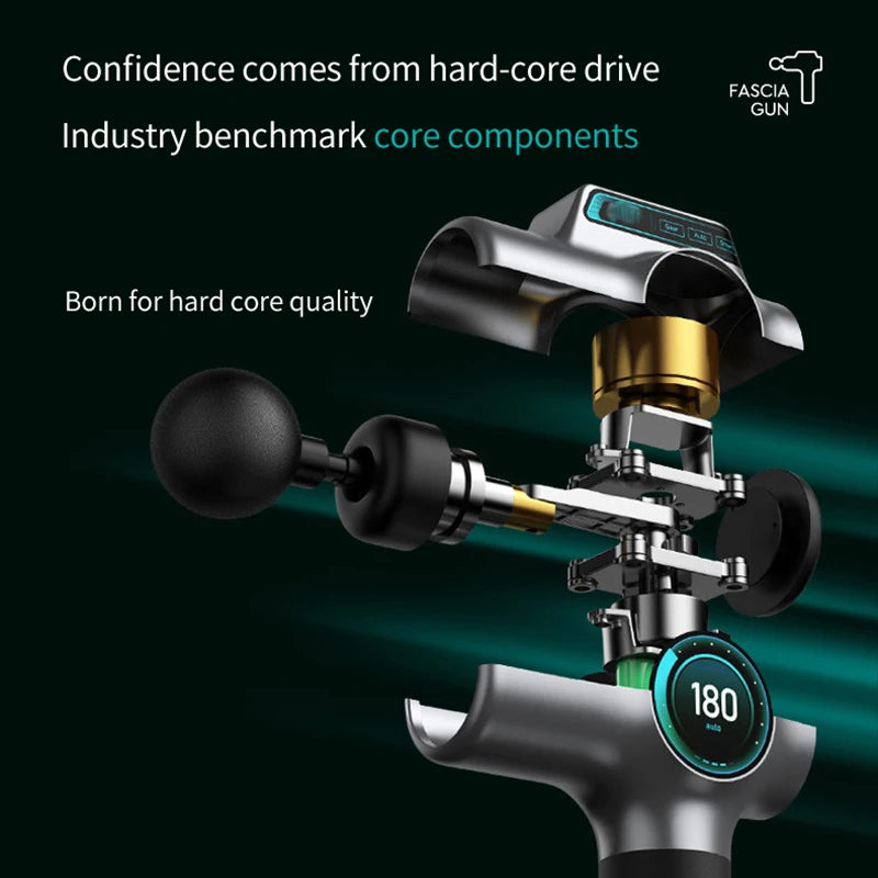 99 Level Massage Gun Fascia Deep Muscle Relax Body Neck Massager Electric Fitness Equipment Noise Reduction Male Female