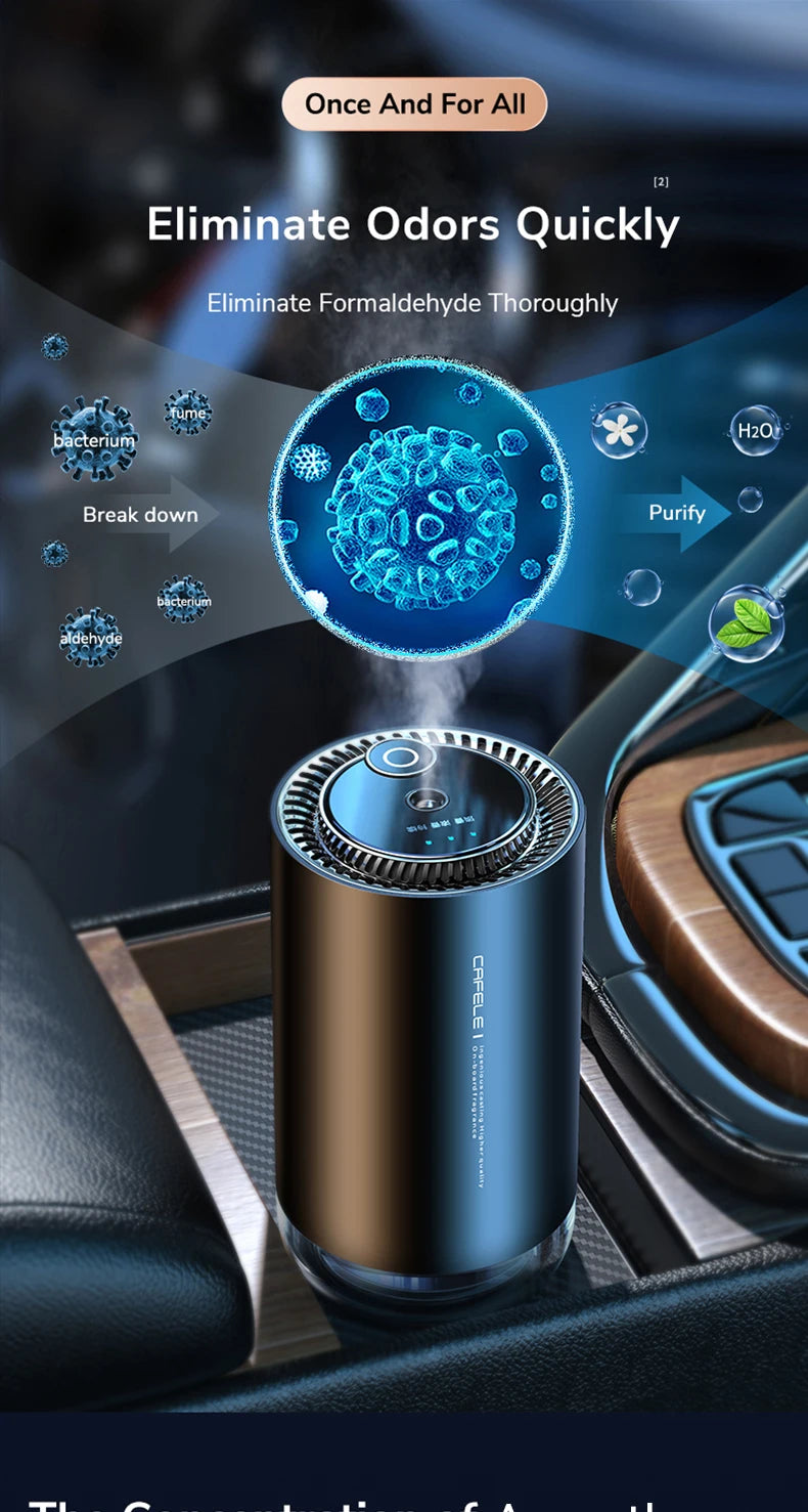 Spray Aroma Car Decorations Accessories With Aromatherapy High-End Car Air Freshener Electronic Car Fragrance Auto Deodorization