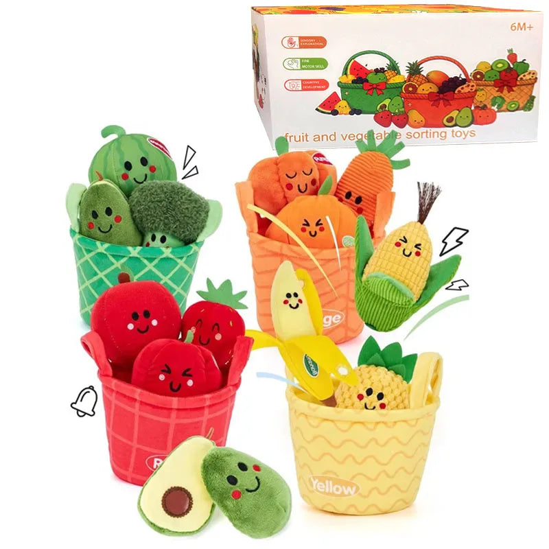 Baby Toys 6-12 Months Soft Baby Beehive with 5 Sensory Bee Rattle Mirror Crinkle Squeaker Busy Montessori Soft Toy for Toddlers