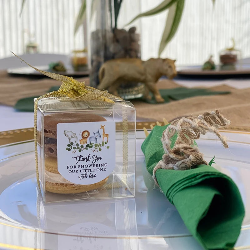 20/50PCs Clear Gift Box Cupcake Dessert Cookie Candy Boxes Wedding Birthday Party Supplies Baby Shower Christmas Gift Packaging