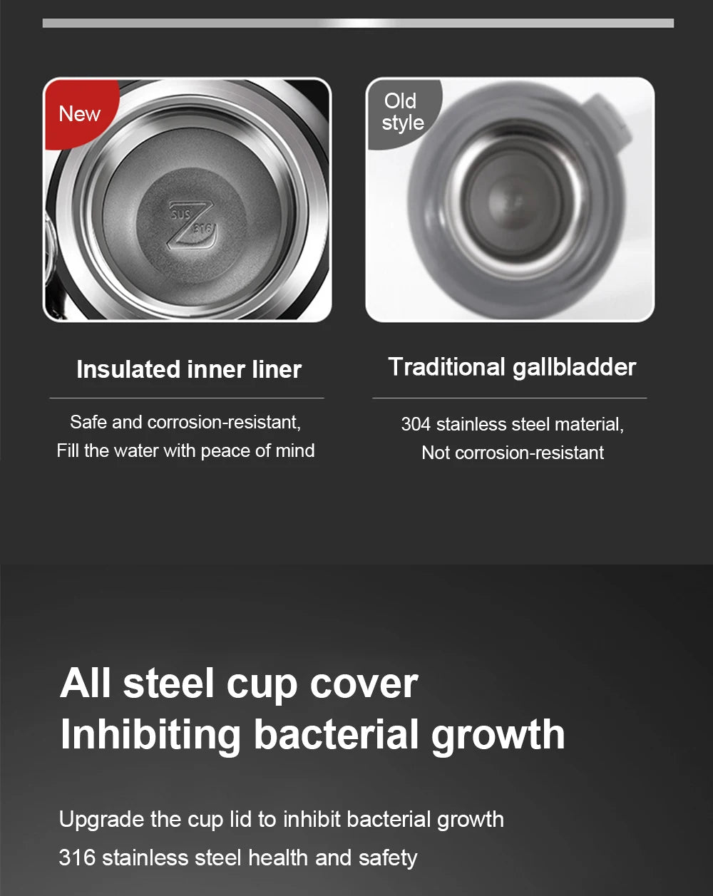 600-1500ml 316 Stainless Steel Thermos Bottle LED Temperature Display  Thermal Mug Vacuum Flask Water Bottle For Outdoor Camping