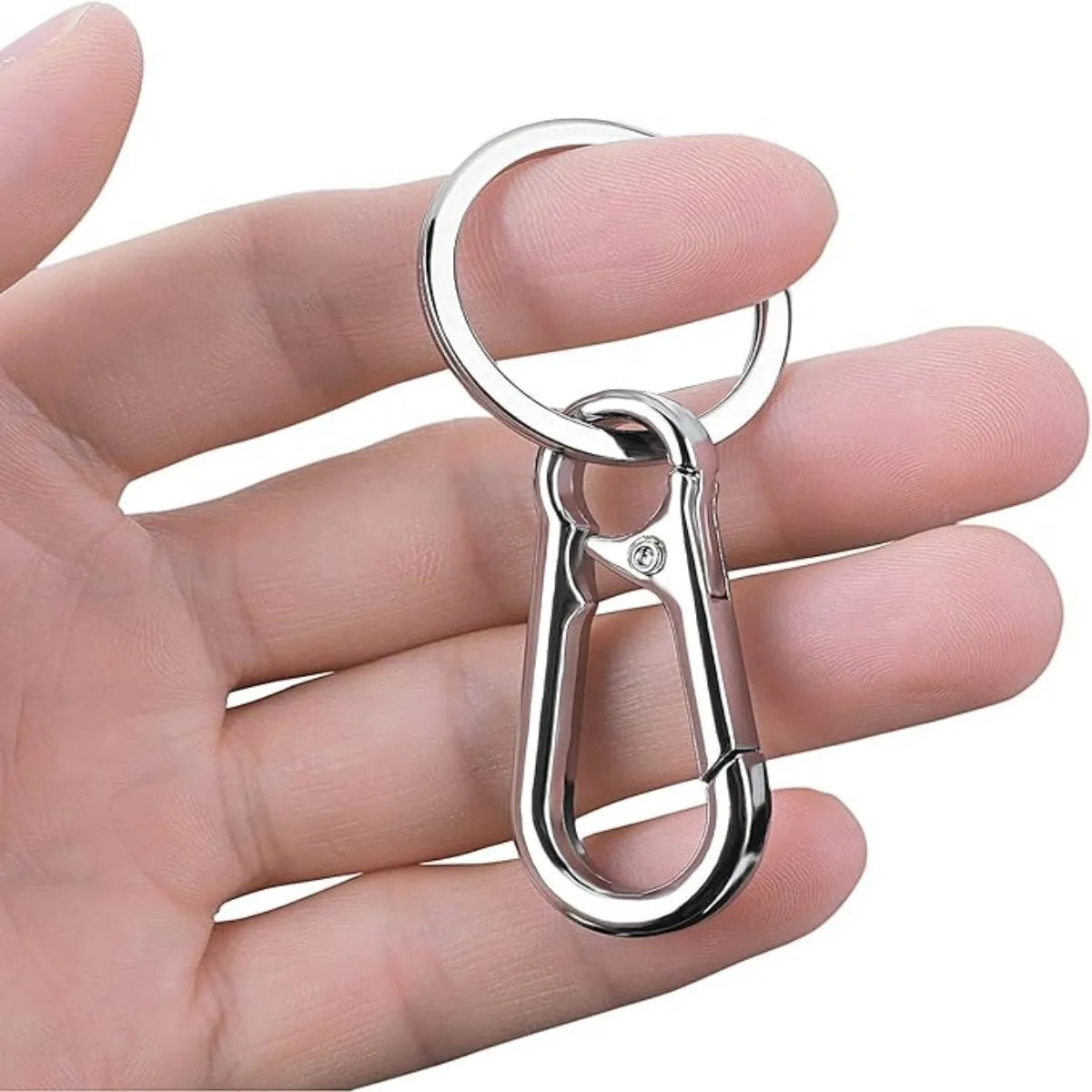 4Pcs Carabiner Clip Keychain Metal Carabiner Shape Key Ring Keyring Key Holder Clips Hook Holder Organizer for Car Keys Finder f