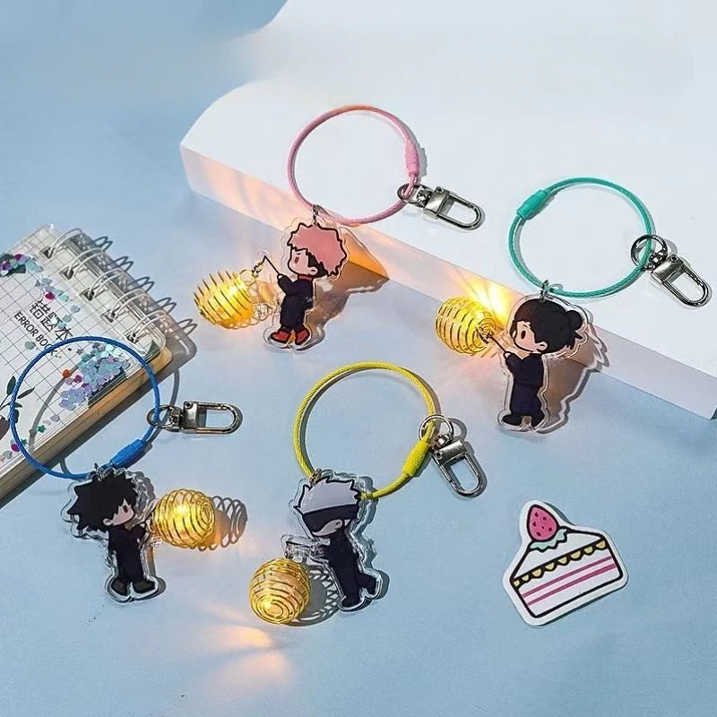 Jujutsu Kaisen Gojo Satoru Geto Suguru anime peripheral creative Q version acrylic lantern key chain hanging chain decoration