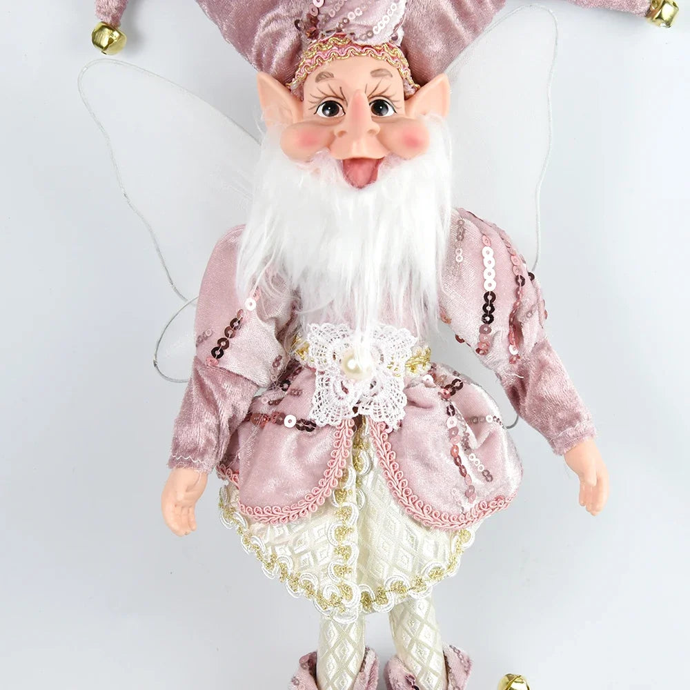New 50CM Elf Doll Christmas Pendant Ornament Decor Elf Hanging Hanging Standing Decor Navidad New Year Kids Gifts