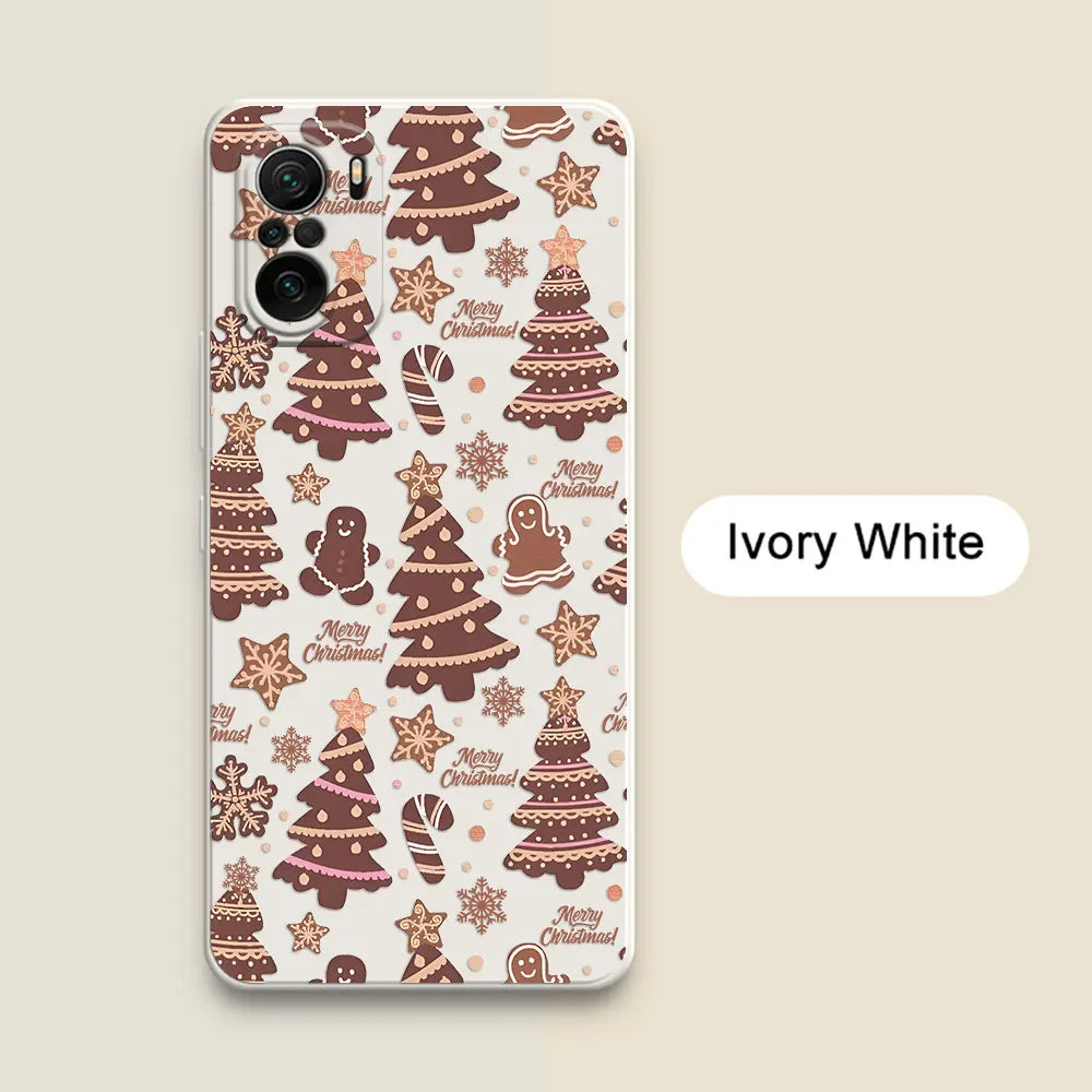 Merry Christmas Trees Bell Case For Xiaomi Poco X7 F7 M7 X4 X5 F6 M6 Pro 5G X3 Mi 11 10T 11T 12T 13T 14T 15T Pro 15 Phone Cover