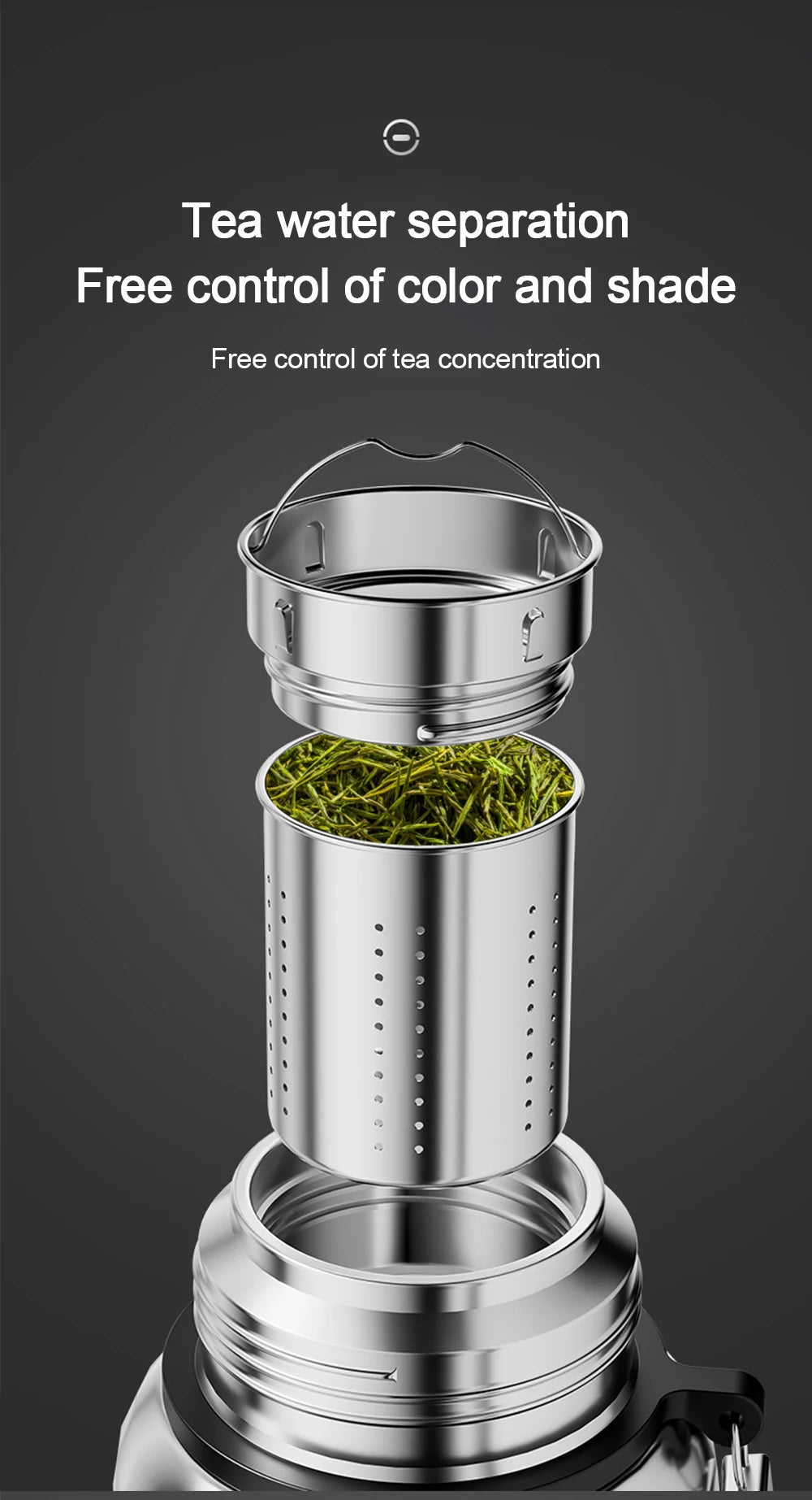 600-1500ml 316 Stainless Steel Thermos Bottle LED Temperature Display  Thermal Mug Vacuum Flask Water Bottle For Outdoor Camping