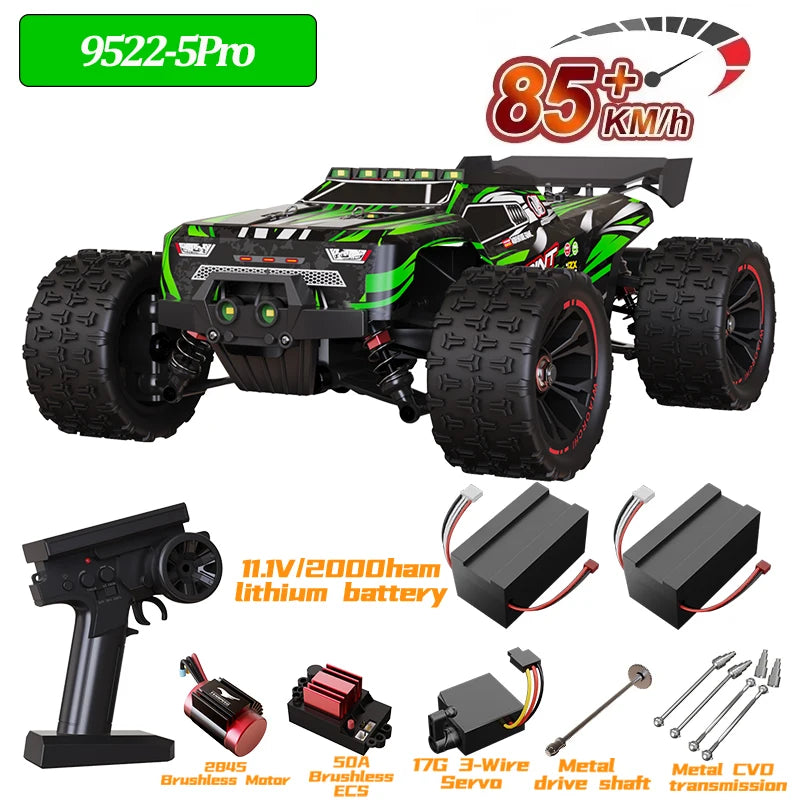9522PRO 85KM/H High-speed RC Car Brushless Four-wheel Drive Off-road Drift 1:16 Professional Racing Car 9522 50KM/H Boy's Toy