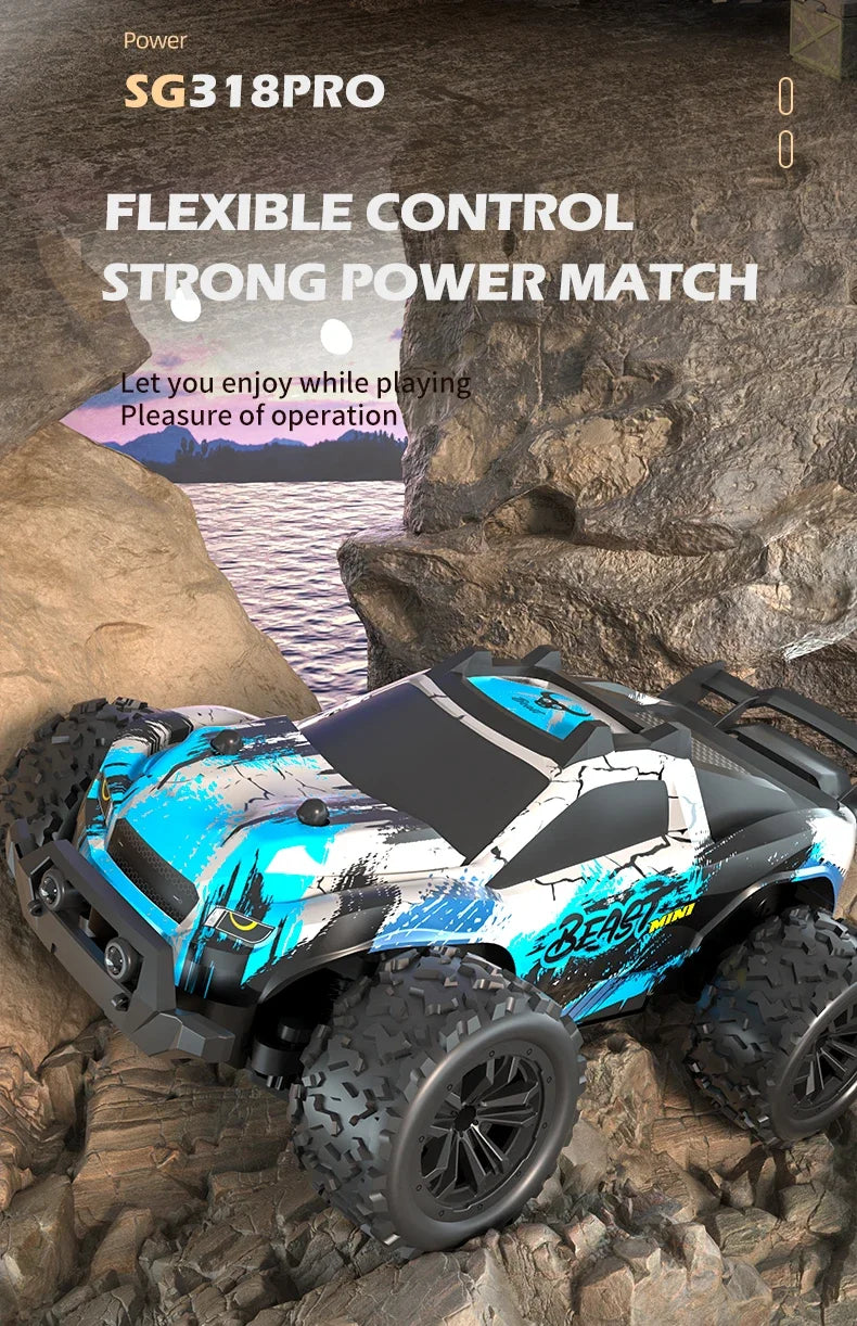 SG318 PRO 1:20 Scale RC Car 20km/h High Speed RC Cars Toys For Adults And Kids Remote Control Cars 2.4G Off Road Monster Truck