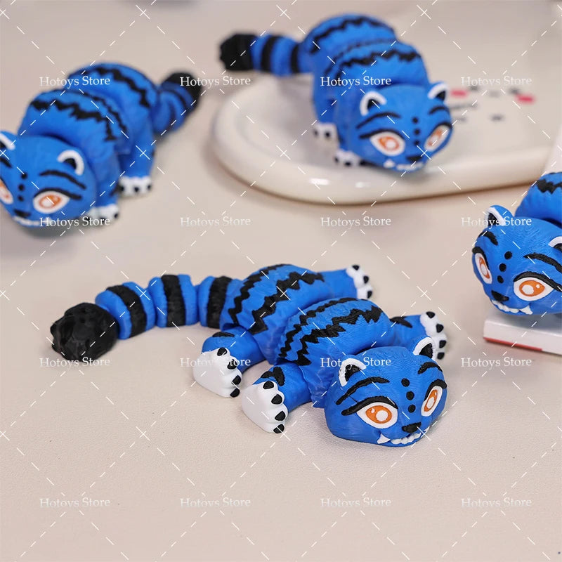 Anime Movie Hot Kpop Demon Hunters Band Flexi Derpy Collection Model Toys 3D Printed Derpy Tiger Keychain Dolls for Fans Gifts