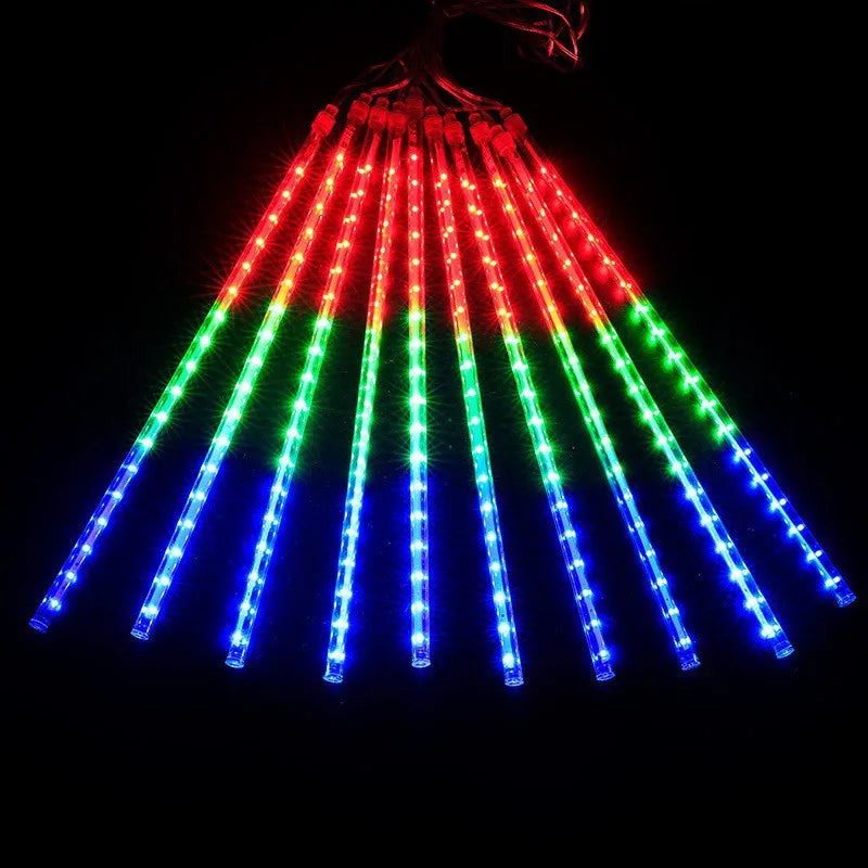 30/50cm 10Tubes Meteor Shower Rain Led Fairy String Lights Street Garlands Christmas Tree Decorations for Outdoor New Year Decor