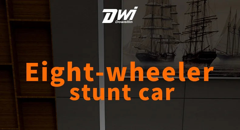 2025 NEW DWI Eight Wheeled Stunt Dog 2.4G Remote Control Intelligent Swing Arm Drift Robot Dog Climbing Car Children's Gift Toy